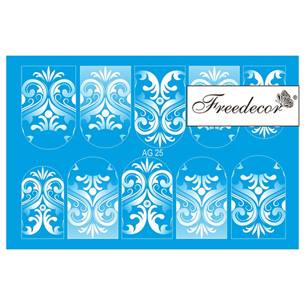 

Набор, Freedecor, Слайдер-дизайн «Аэрография» №25w, 4 шт.