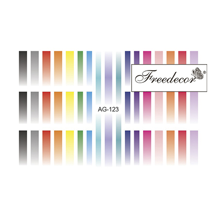 

Набор, Freedecor, Слайдер-дизайн «Аэрография» №123, 4 шт.