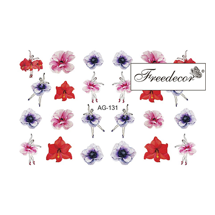 

Набор, Freedecor, Слайдер-дизайн «Аэрография» №131, 4 шт.