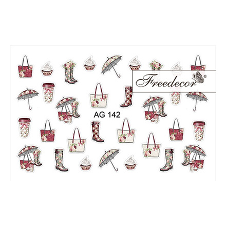 

Набор, Freedecor, Слайдер-дизайн «Аэрография» №142, 4 шт., Разноцветный