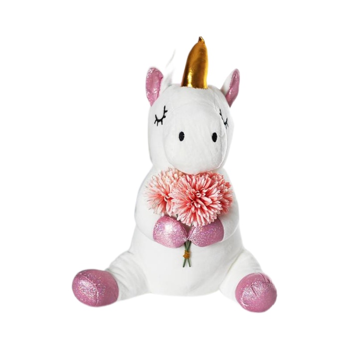

Milo toys Единорожка, с цветами, Белый, Единорожка, с цветами