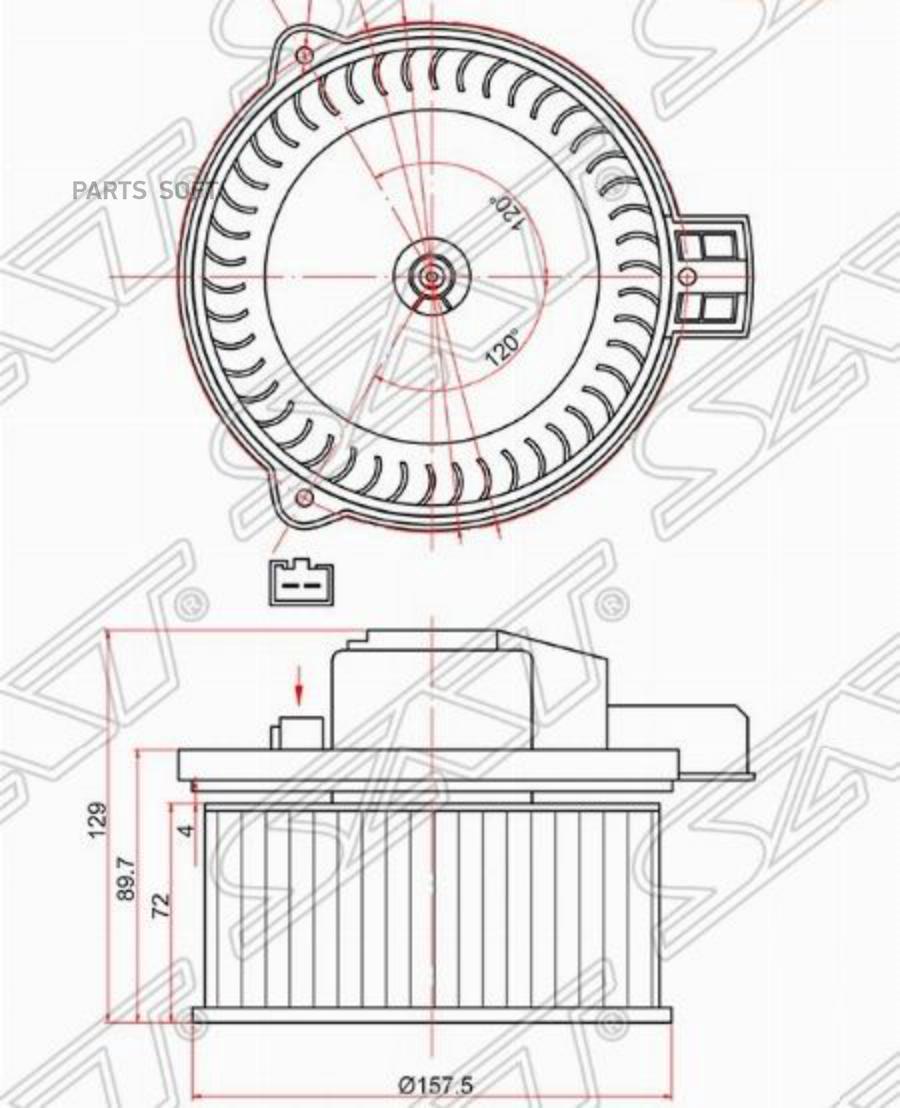 

Мотор Отопителя Салона Mazda Cx-7 07- Sat арт. ST-EG21-61-B10