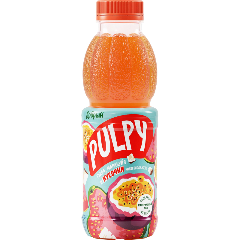 Напиток Добрый Pulpy Bits кокос 0,45л 12шт/уп