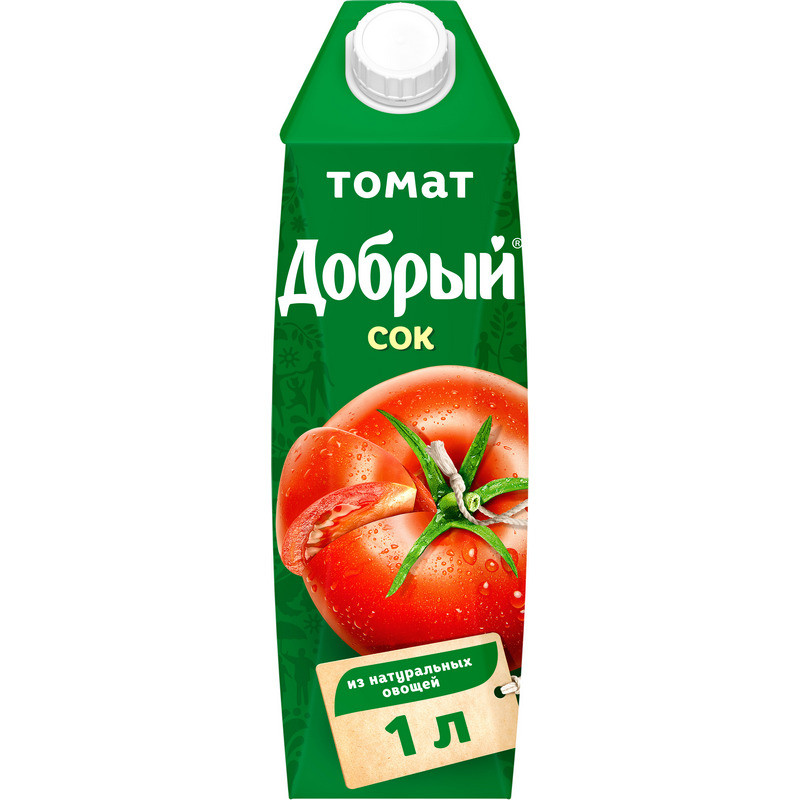 Сок Добрый томатный 1 л, (2шт.)