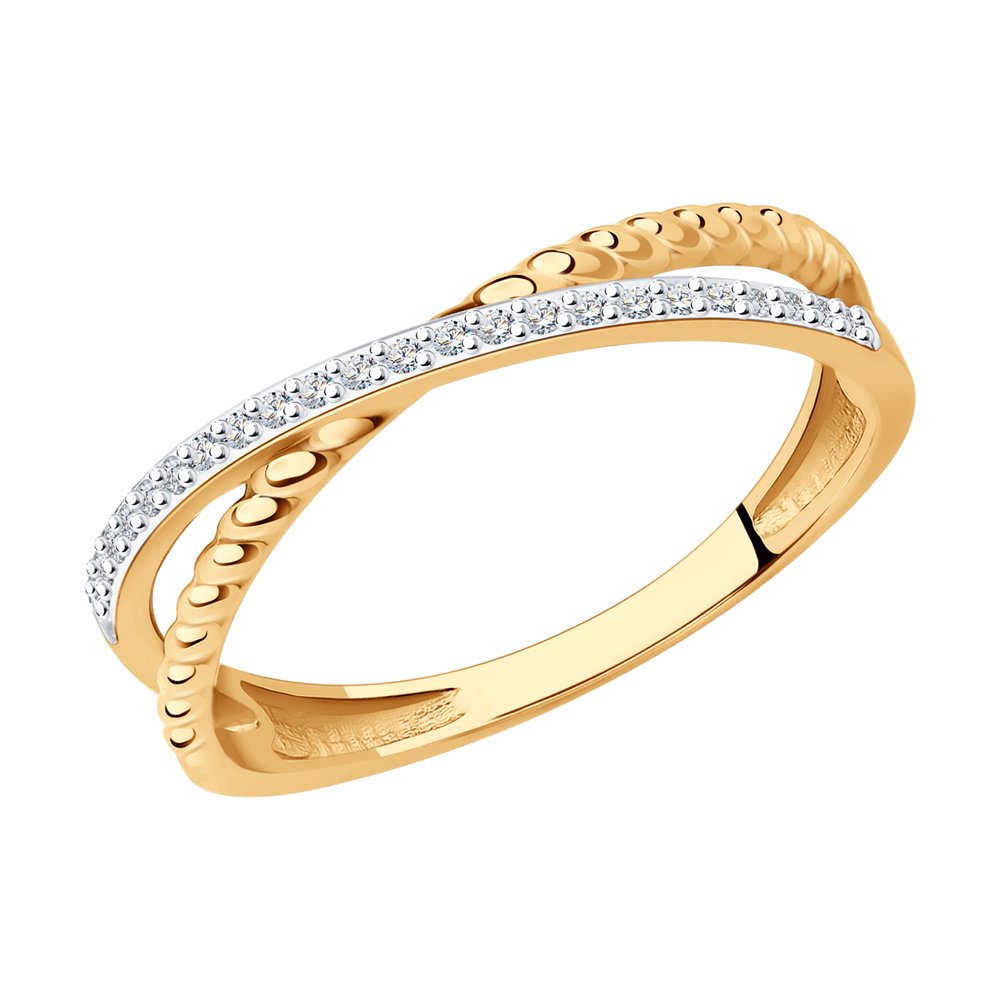 

Кольцо из красного золота с бриллиантом р. 17,5 SOKOLOV Diamonds 1012229, 1012229