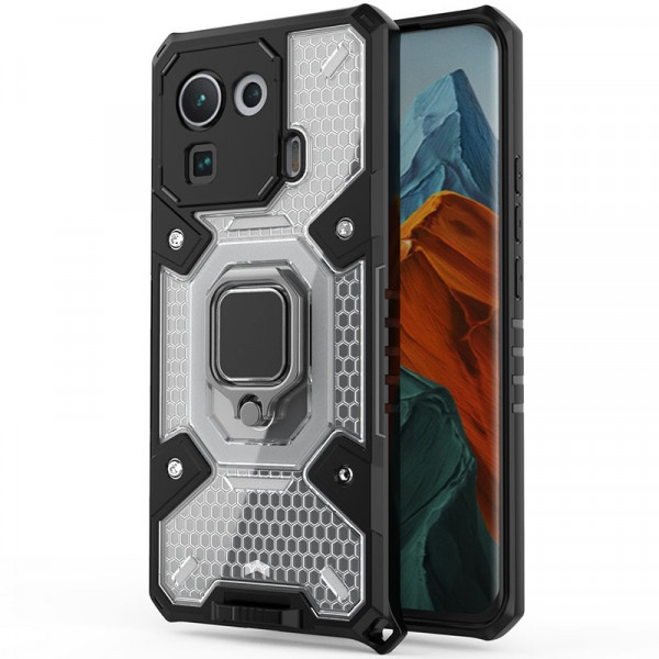 

Чехол RosCase Honeycomb Armor для Xiaomi Mi 11 Pro, Черный