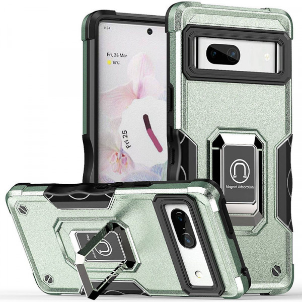 

Чехол RosCase Magnet Ring для Google Pixel 7a, Зеленый