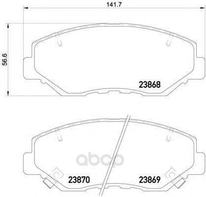 

Тормозные колодки Textar передние дисковые для Honda CR-V II 2002-2006 2386801