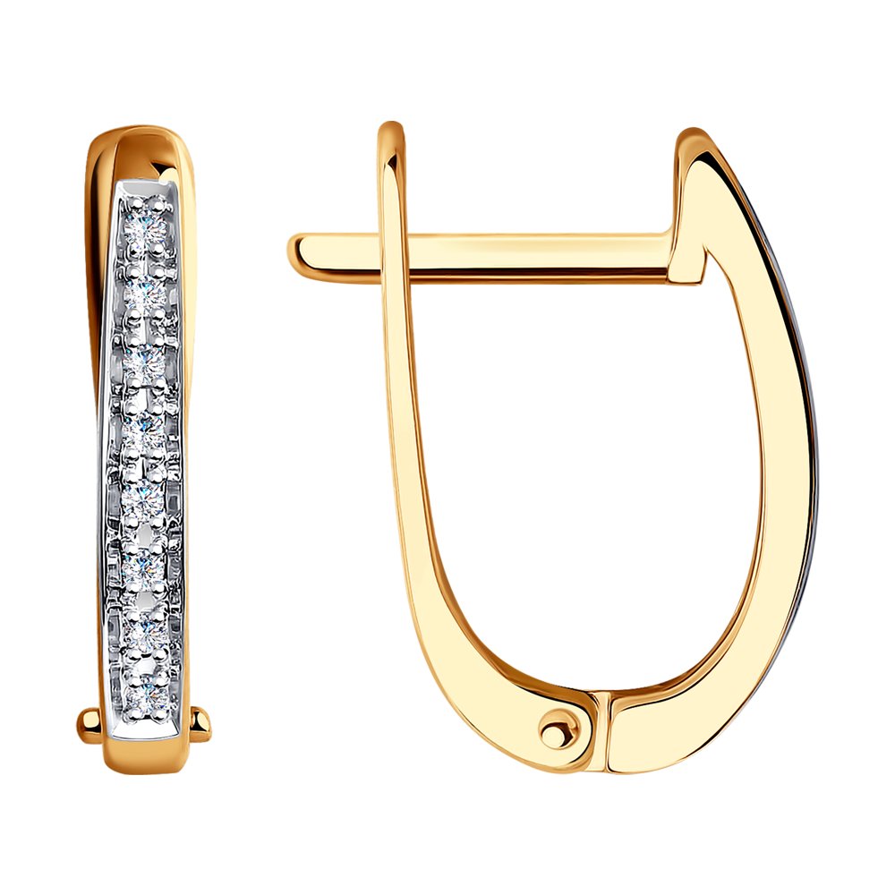 

Серьги из красного золота SOKOLOV Diamonds 1020971, бриллиант, 1020971