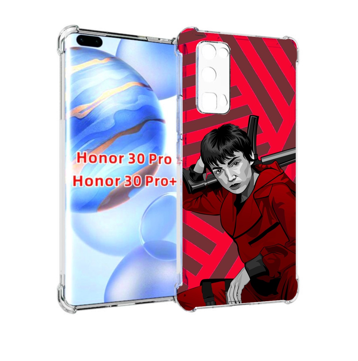 

Чехол бампер MyPads Токио-бумажный-дом для Honor 30 Pro, Прозрачный, Tocco