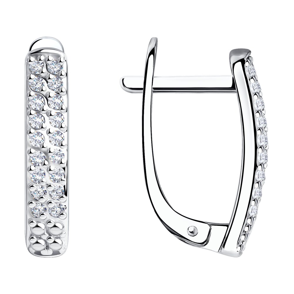 

Серьги из белого золота SOKOLOV Diamonds 1021307, бриллиант, 1021307