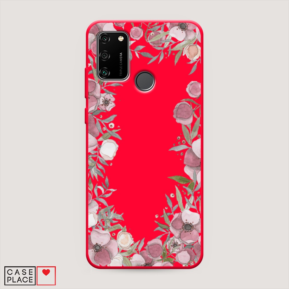 

Чехол Awog на Honor 9A "Розовая цветочная рамка", Разноцветный, 612353-1