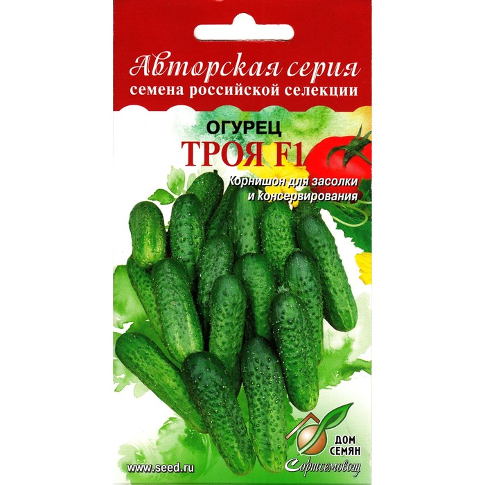 

Семена огурец Троя F1 Дом семян 4175927-2p 2 уп.