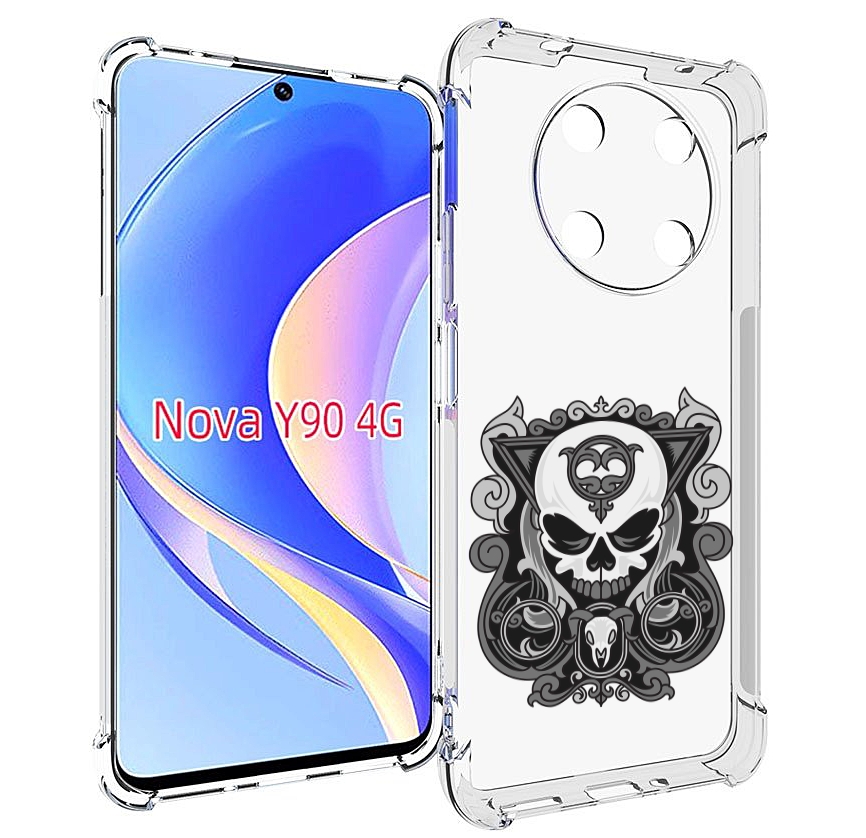 

Чехол MyPads орнамент-на-черепе для Huawei Nova Y90 (CTR-LX1) / Enjoy 50 Pro, Tocco