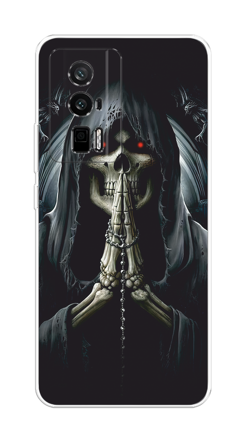 

Чехол на Xiaomi Redmi K60/Poco F5 Pro "Молитва", Серый, 317450-1