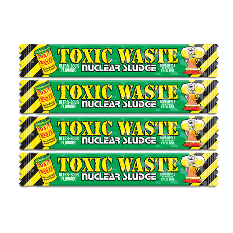 

Жевательная конфета Toxic Waste Яблоко (4 шт. по 20 г)