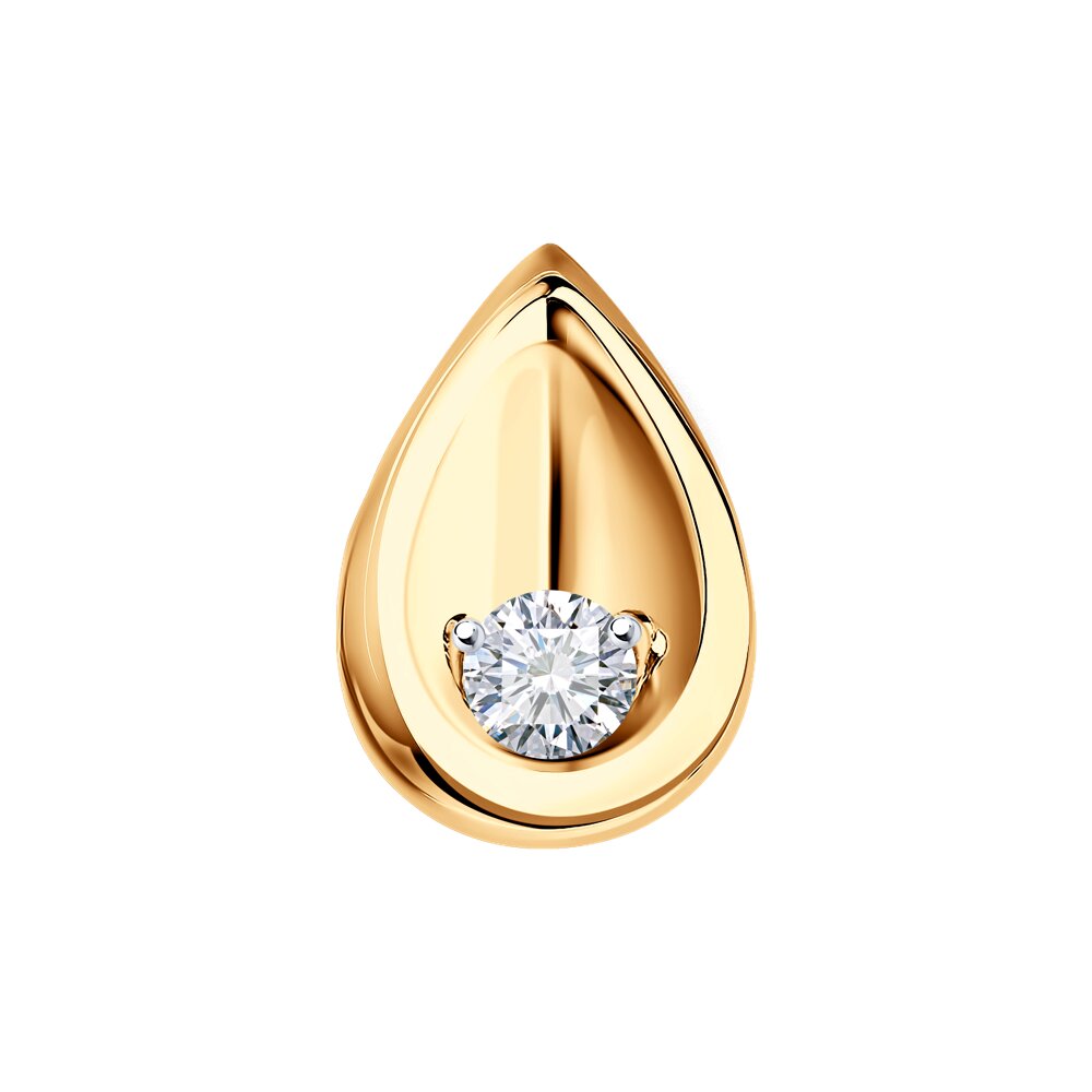 

Бегунок из красного золота SOKOLOV Diamonds 1030176, бриллиант, 1030176