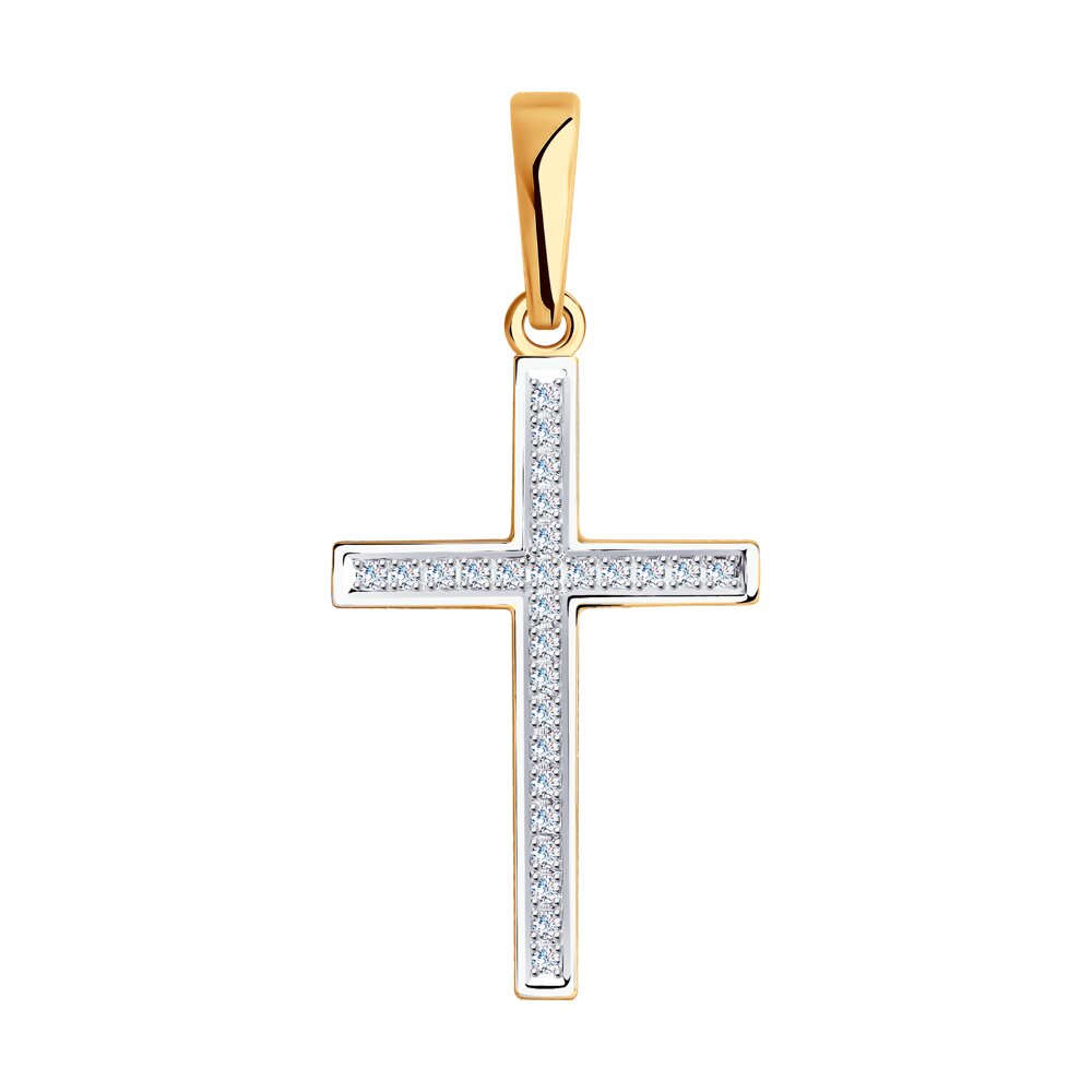 Кулон из красного золота SOKOLOV Diamonds 1030492, бриллиант