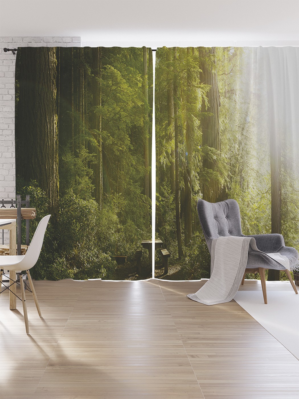 

Шторы под лён JoyArty "Место для отдыха", серия Oxford DeLux, 340х265 см, Место для отдыха