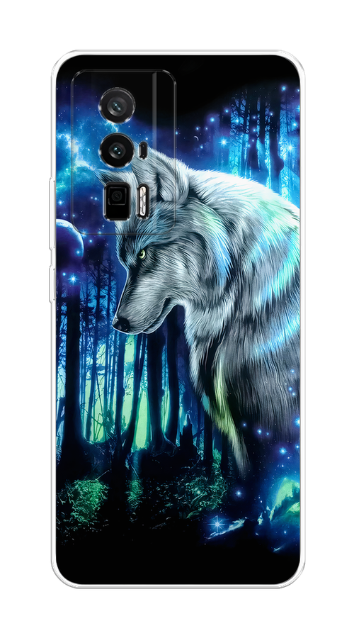 

Чехол на Xiaomi Redmi K60/Poco F5 Pro "Сказочный волк", Синий;серебристый;черный, 317450-1