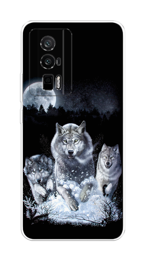 

Чехол на Xiaomi Redmi K60/Poco F5 Pro "Стая волков под луной", Черный;белый;серый, 317450-1