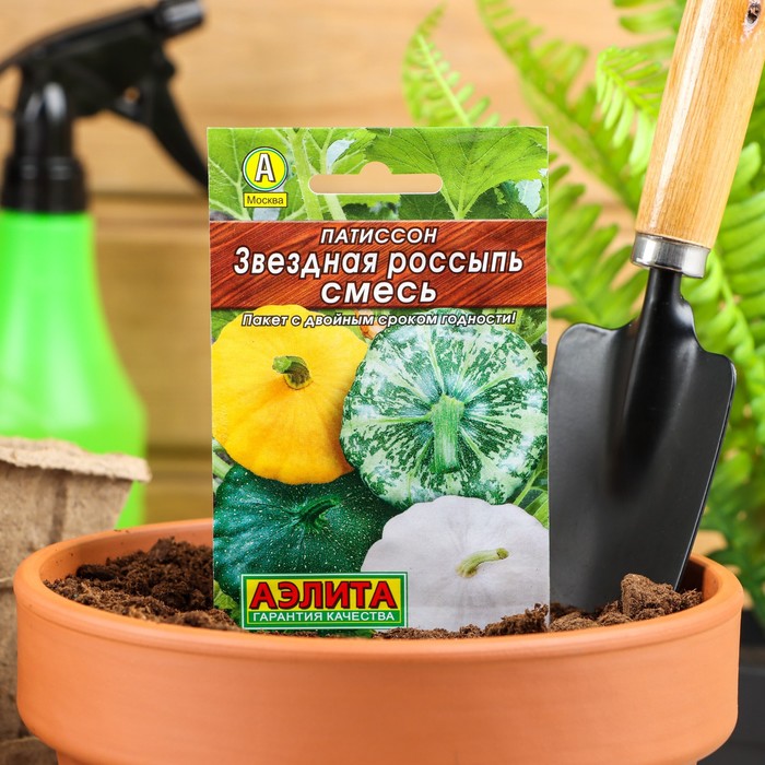 

Семена патиссон Звездная россыпь Аэлита 97592 1 уп.