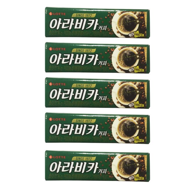 Корейская жевательная резинка Арабика Кофе (5 шт. по 27 г)