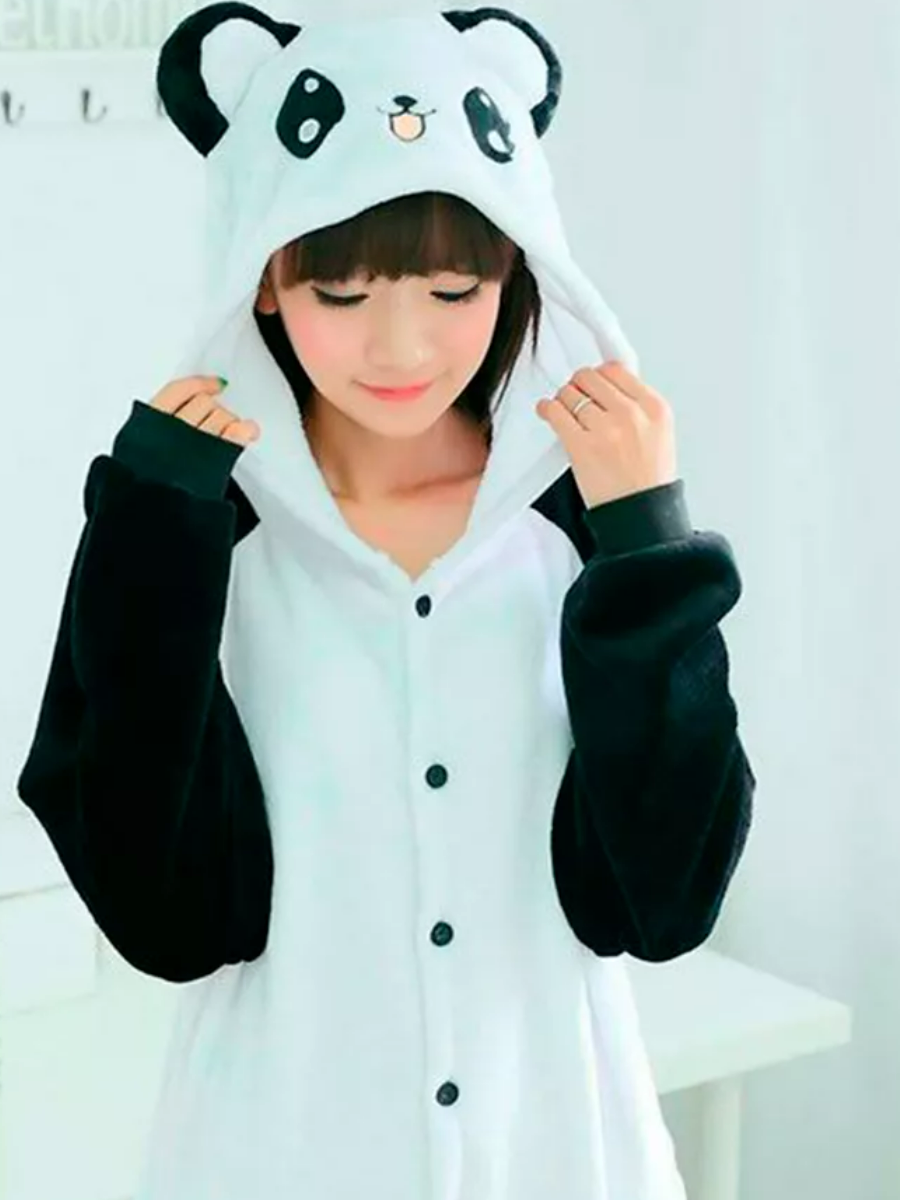 

Кигуруми женский NoBrand 10282-23 черный XL, 10282-23