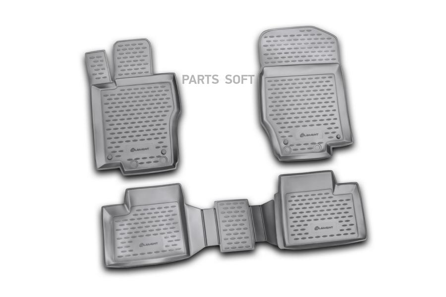 

Коврики в салон MERCEDES-BENZ M-Class W164 2006->, 4 шт. (полиуретан)