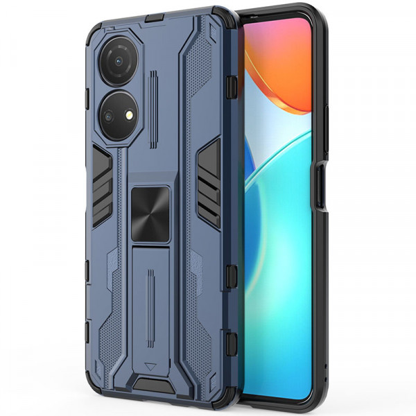 

Чехол-подставка RosCase Galvatron для Honor X7 / Play 30 Plus, Синий