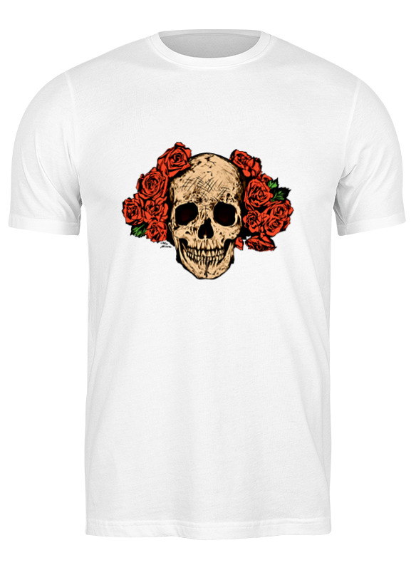 

Футболка мужская Printio Mrs. skull белая 3XL, Белый, Mrs. skull