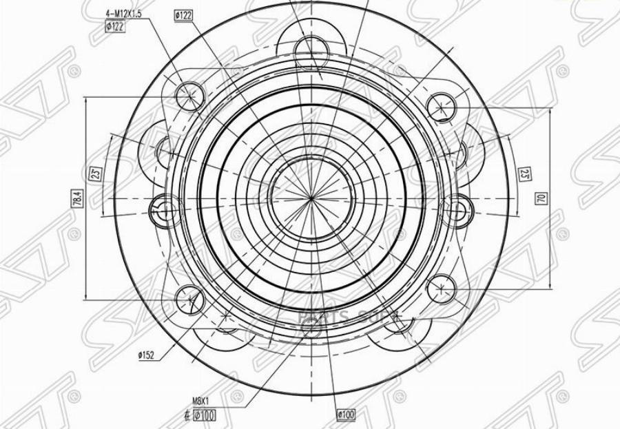 

Ступичный узел перед mercedes gl/ml-class 11- SAT STA1663340206
