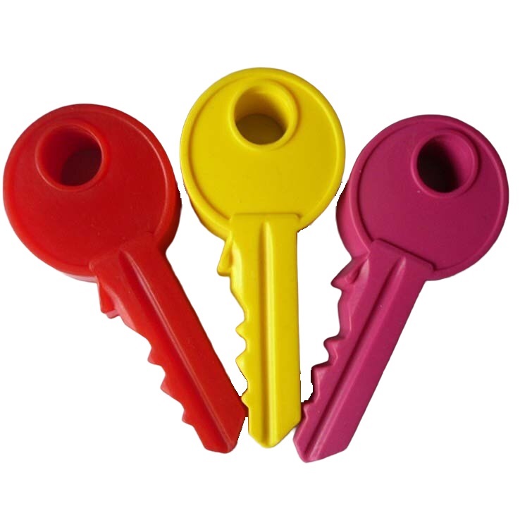 фото Силиконовый стоппер для двери ключ, 2 шт, цвет микс nobrand