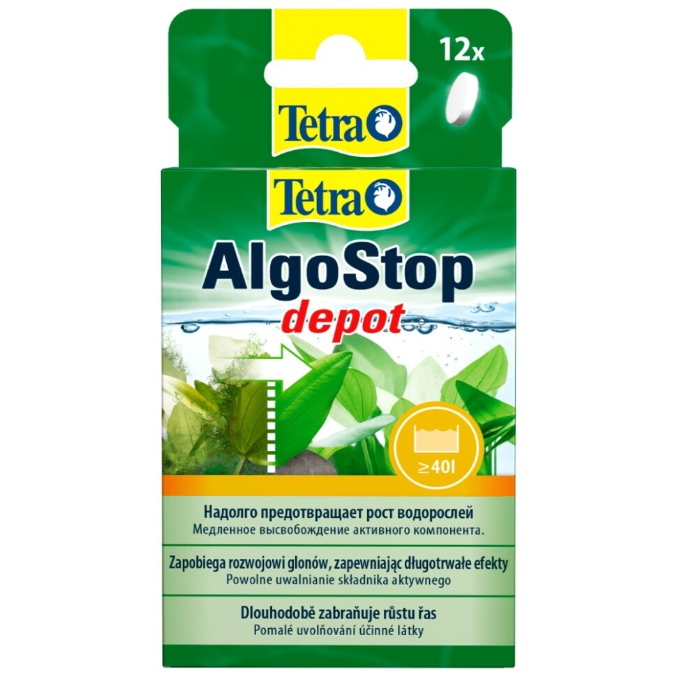Средство против водорослей Tetra AlgoStop depot, длительного действия, 12 табл