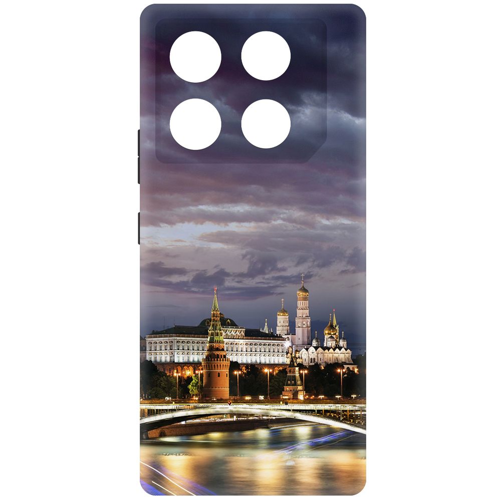

Чехол-накладка Krutoff Soft Case Россия, Московский Кремль для INFINIX GT 20 Pro черный