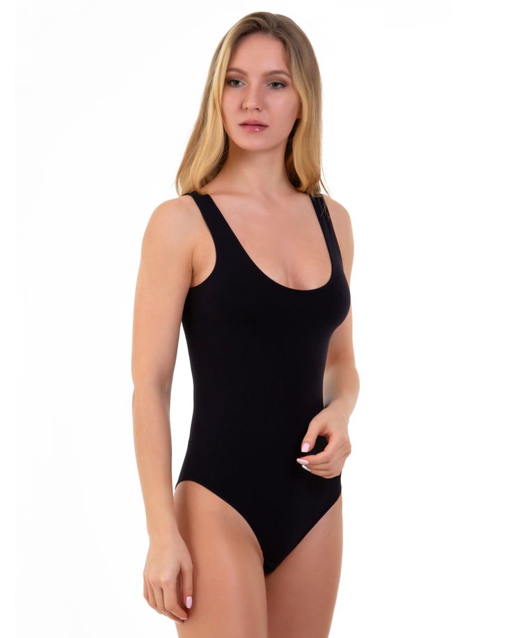 Боди женское Mademoiselle Body Canotta Spalla Larga (Ilar) черное L/XL