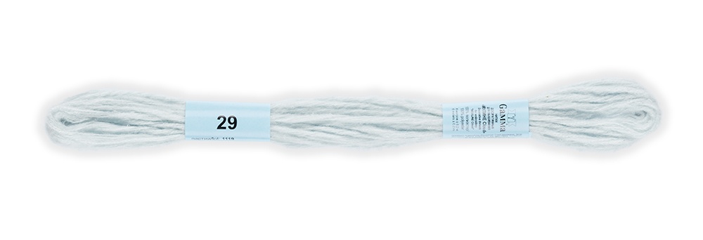 

Gamma декоративные, мулине, Cloud 100% полиэстер, 12х6 м, №29 голубой