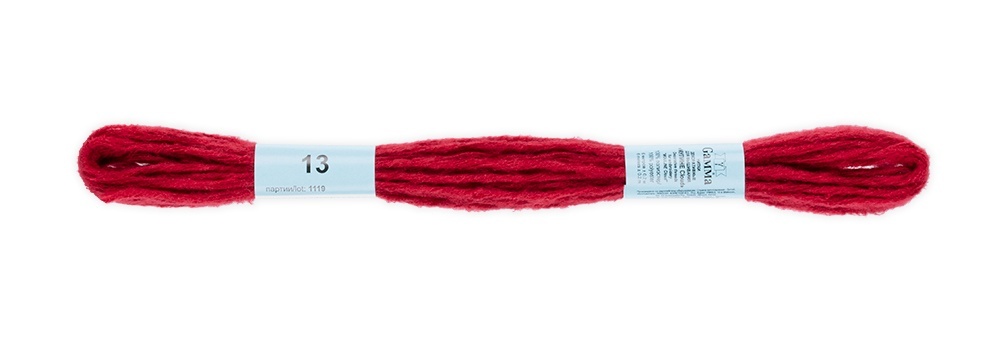 

Gamma мулине, Cloud, 100% полиэстер, 12х6 м, №13, бордовый, Красный