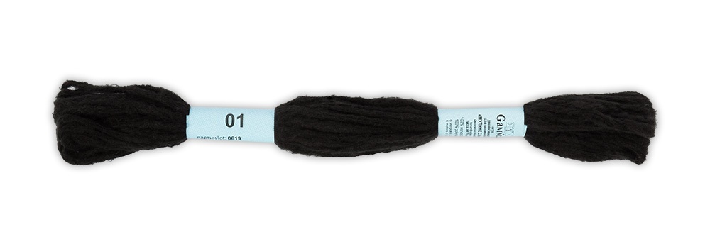 

Gamma декоративные, мулине, Cloud, 100% полиэстер, 12х6 м, №01, черный