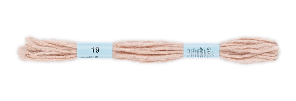 

Gamma мулине, Cloud, 100% полиэстер, 12х6 м, №19, серо-розовый