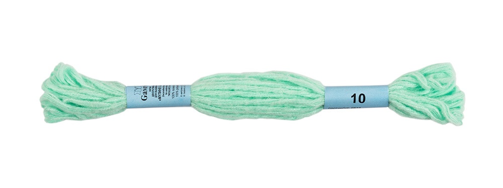 

Gamma мулине, Cloud, 100% полиэстер, 12х6 м, №10, светлый мятный
