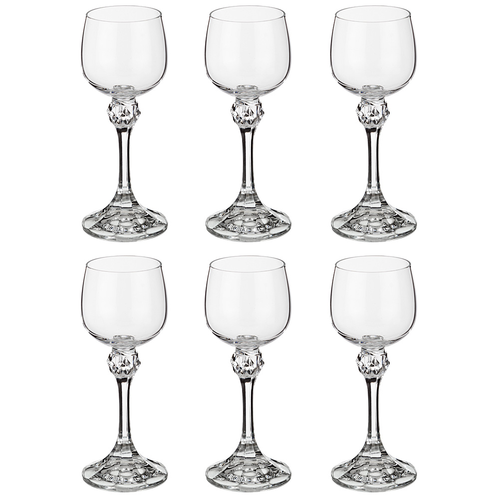 

Набор рюмок Bohemia Crystal Джулия 13.5см 6 шт 60мл стекло 674-445_, Прозрачный