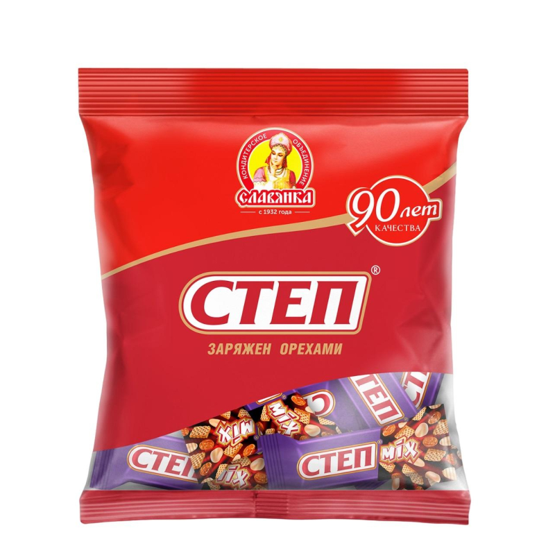 

Конфеты Степ MIX шоколадные Славянка, 200г, (2шт.)