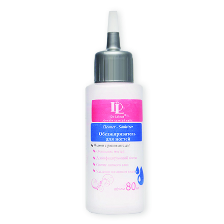 

Набор, De Lakrua, Обезжириватель для ногтей Cleaner - sanitizer, 80 мл, 2 шт.