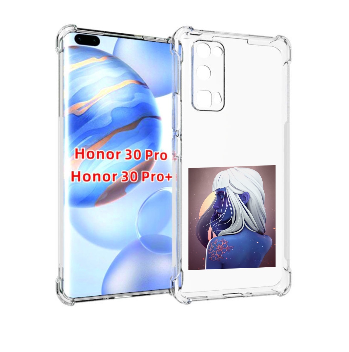 

Чехол бампер MyPads аватар-с-цветком для Honor 30 Pro Honor, Прозрачный, Tocco