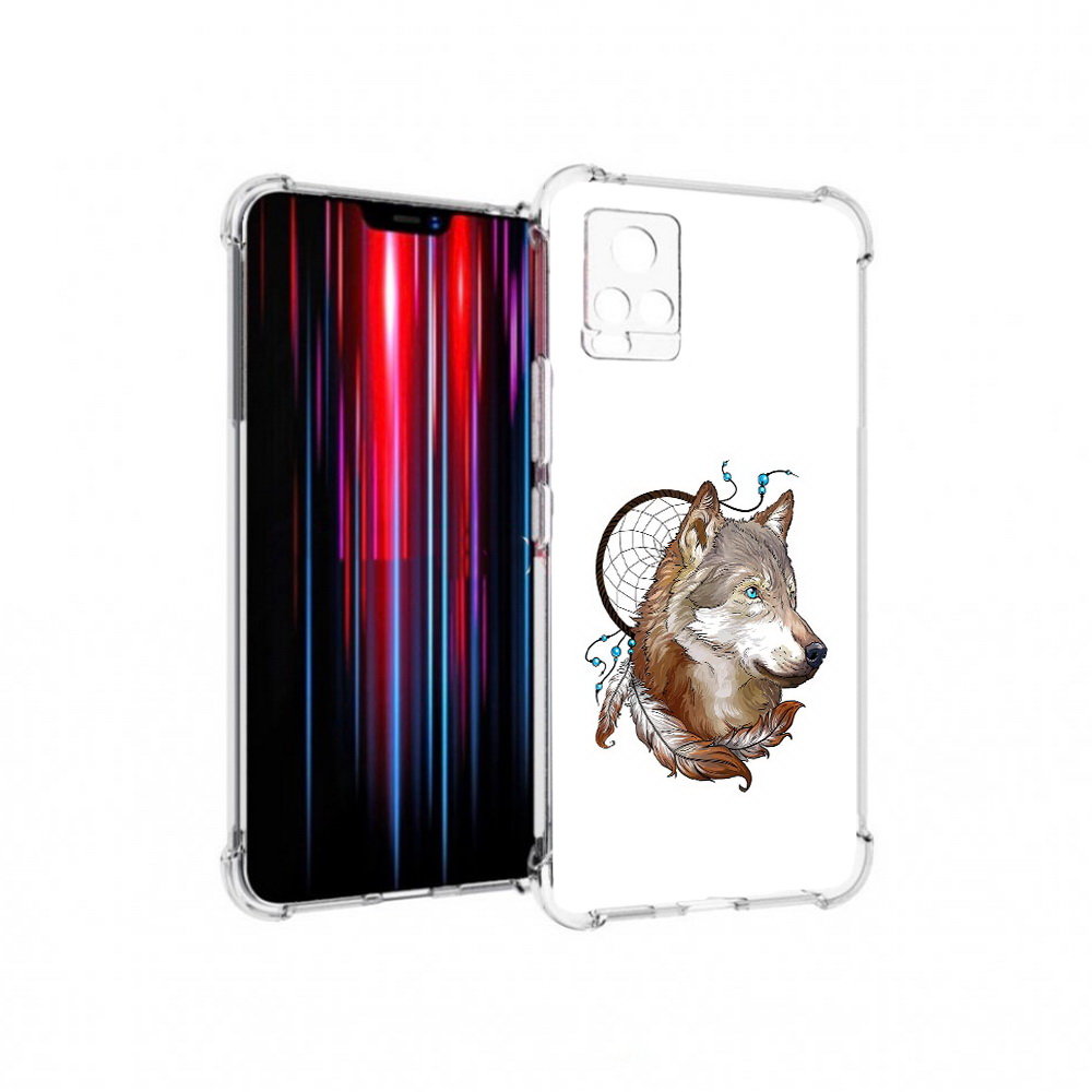 

Чехол MyPads Tocco для Vivo V20 PRO волк и ловец снов (PT226964.386.269), Прозрачный, Tocco