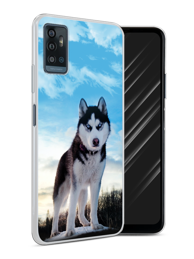 

Чехол Awog на ZTE Blade A71 / ЗТЕ Блэйд A71 "Хаски 3", Разноцветный, 134450-2