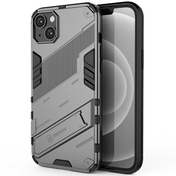 

Чехол-подставка RosCase Megatron для iPhone 14 Plus с защитой камеры, Серый
