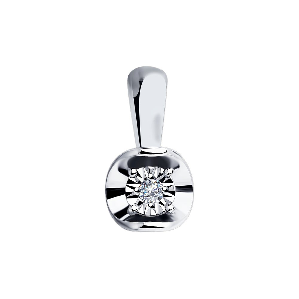 

Кулон из белого золота SOKOLOV Diamonds 1030720, бриллиант, 1030720
