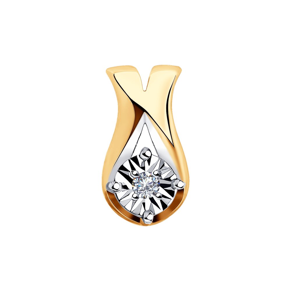 

Бегунок из желтого золота SOKOLOV Diamonds 1030729, бриллиант, 1030729
